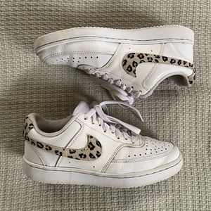 Leopard White Nike Sneakers